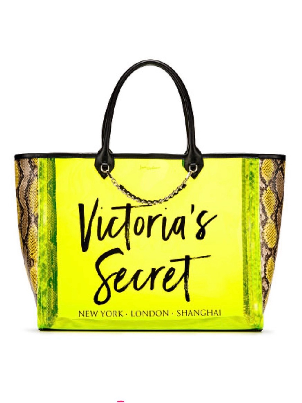 Victoria's Secret Neon Jelly Python City Tote Beach Vacation Limited Edition